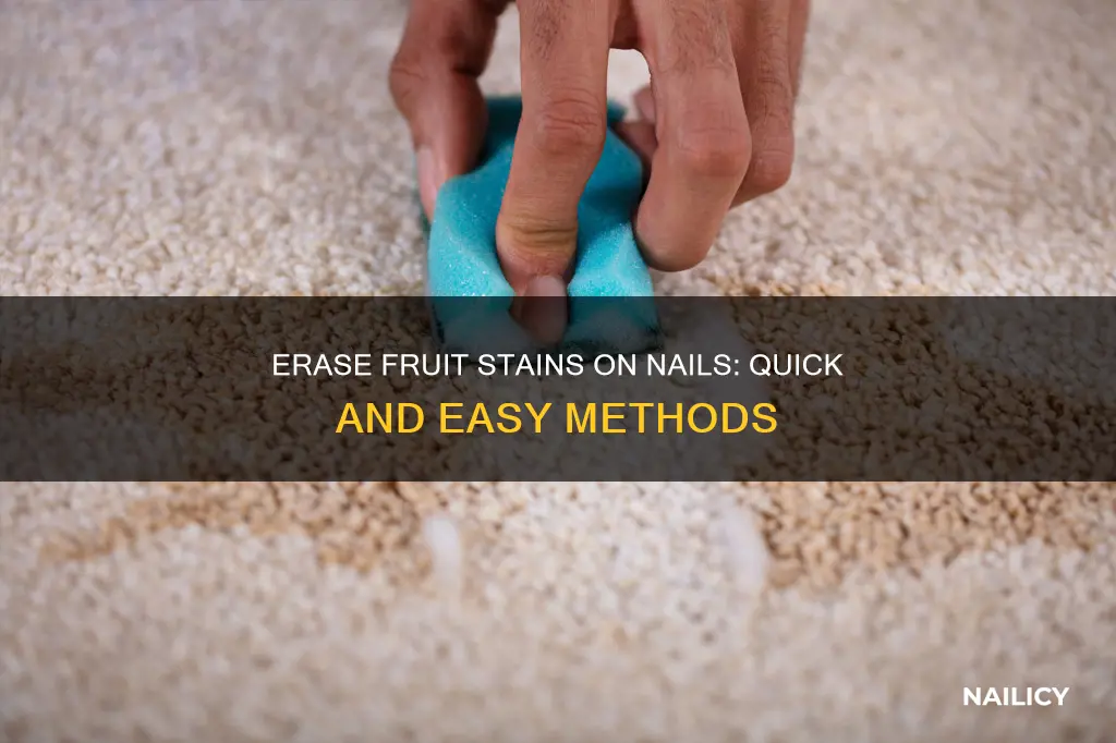 how to remove fruit stains on nails