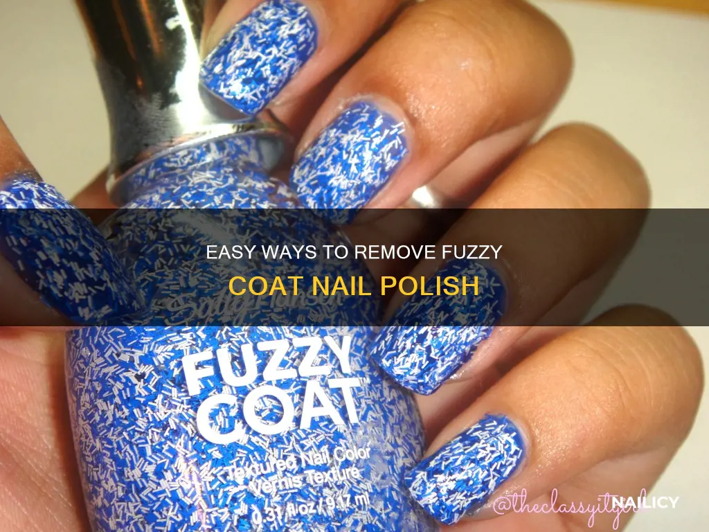how to remove fuzzy coat nail polish