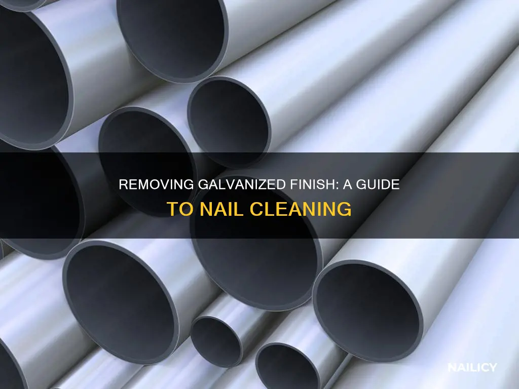 how to remove galvanized finish off nails