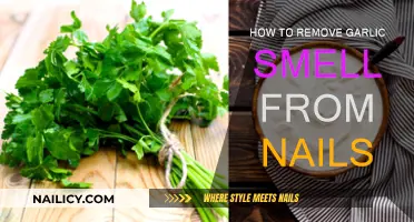 Eradicate Lingering Garlic Odor on Nails