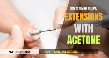 Removing Gel Nail Extensions: Acetone Soak-Off Method
