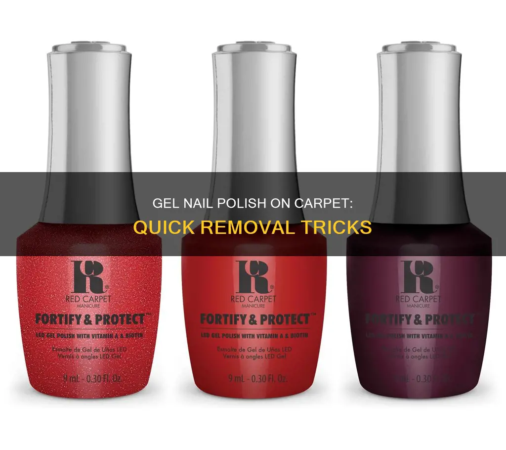 how to remove gel nail polish from carpet
