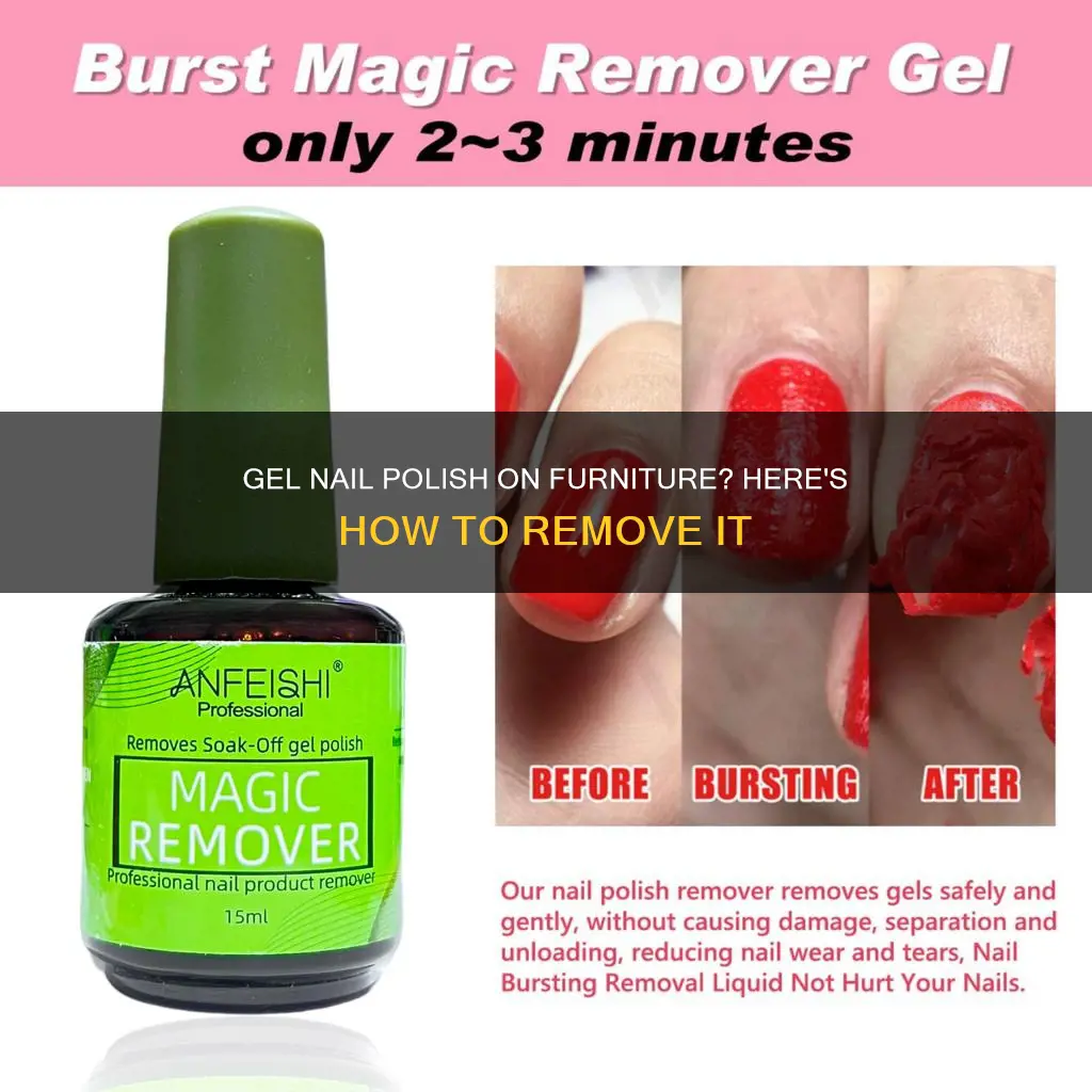 how to remove gel nail polish from furniture