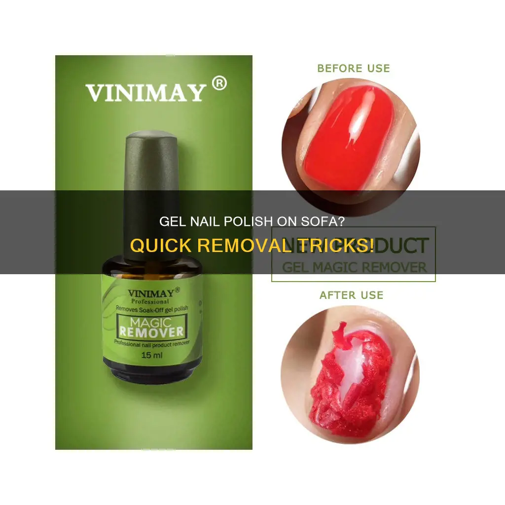 how to remove gel nail polish from sofa