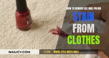 Gel Nail Polish Stain Removal from Clothes