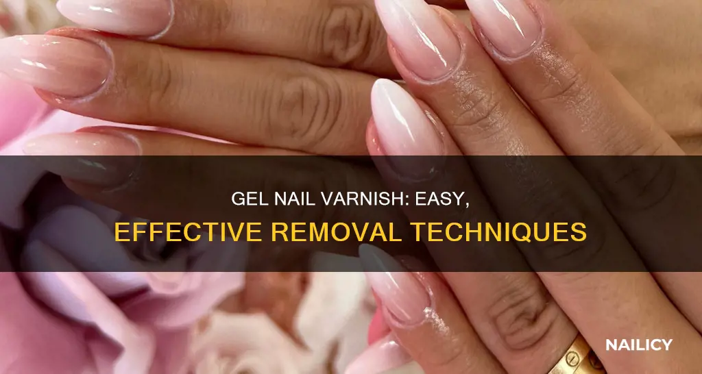 how to remove gel nail varnish