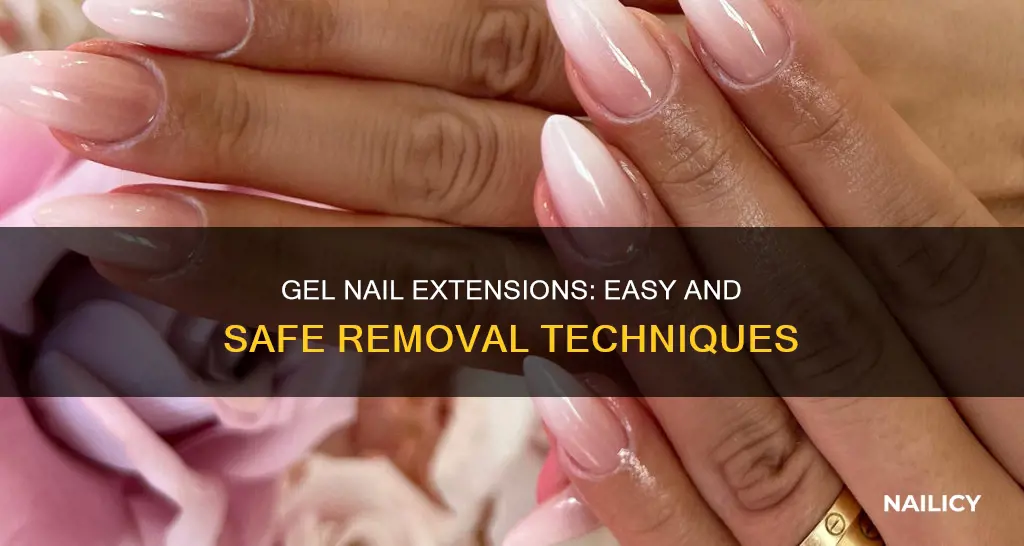 how to remove gel nails extensions