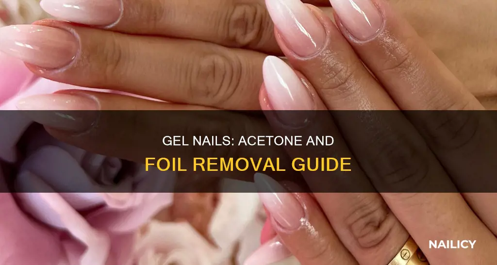 how to remove gel nails with acetone and foil