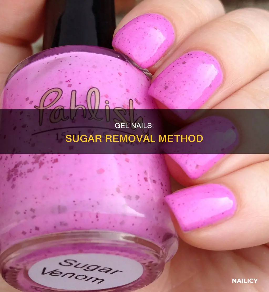 how to remove gel nails with sugar