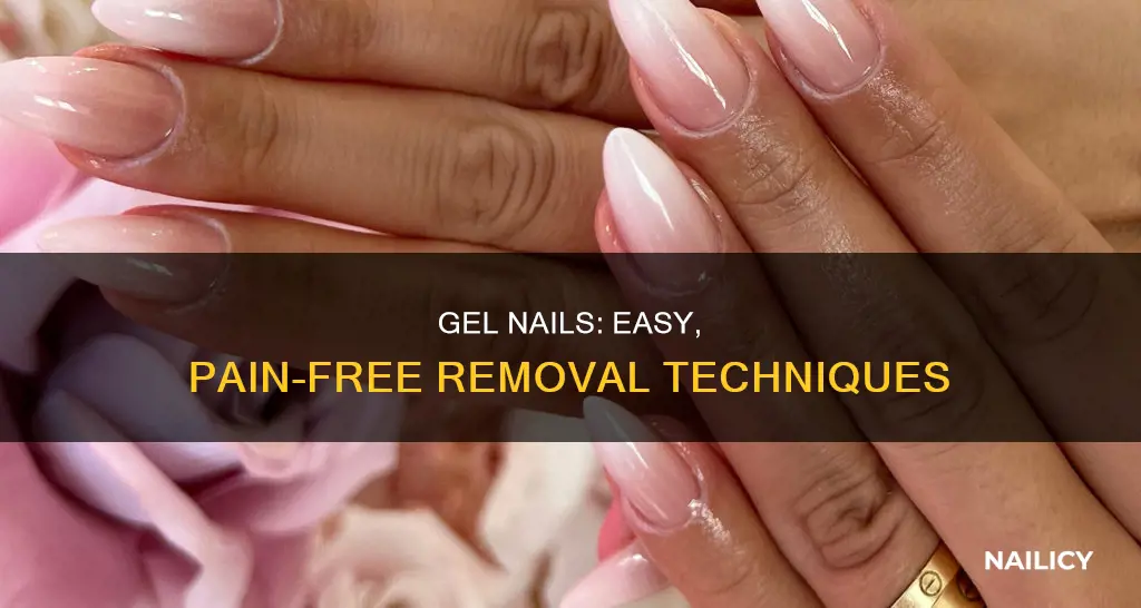how to remove gel nails without pain