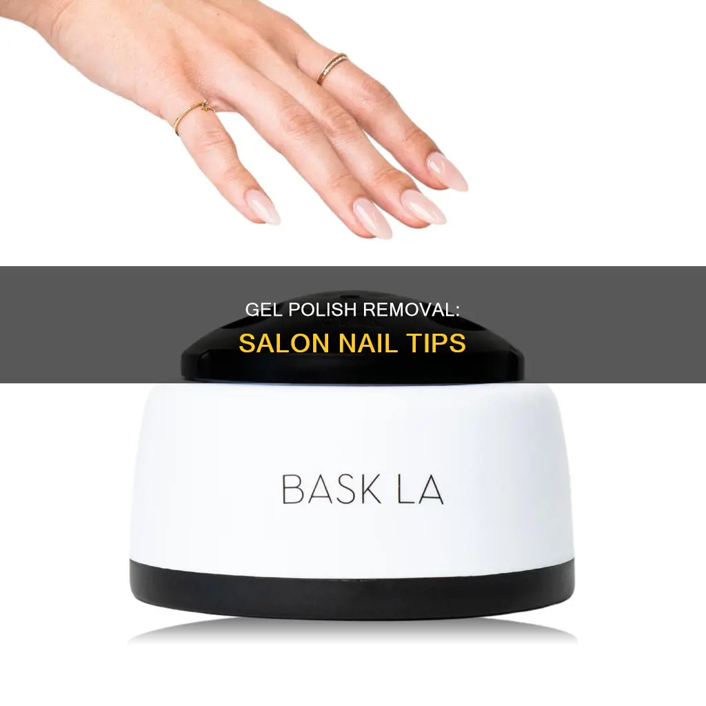 how to remove gel polish from salon nail tips