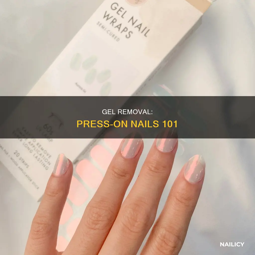 how to remove gel polish off of press on nails