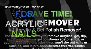 Gel Top Coat Removal: Acrylic Nails