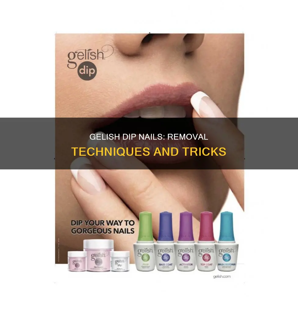 how to remove gelish dip powder nails