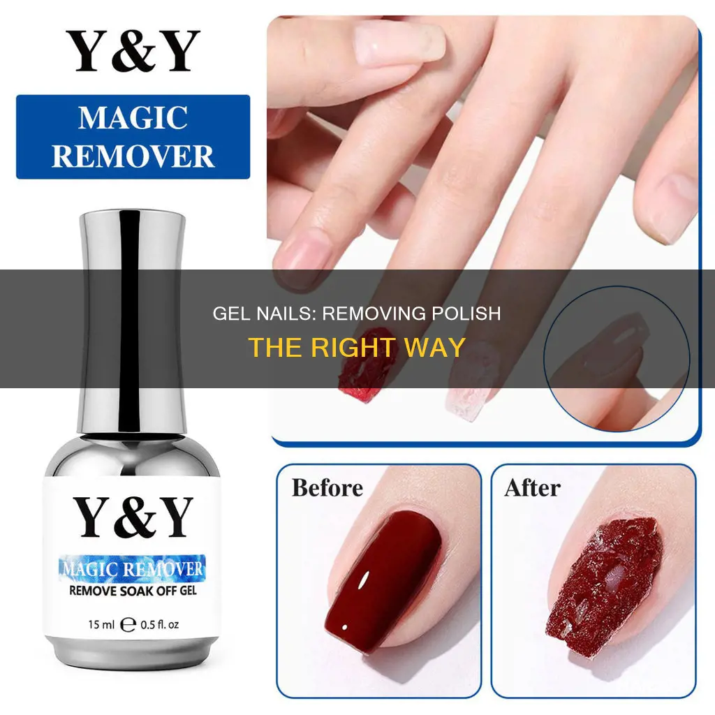 how to remove gellish nail polith