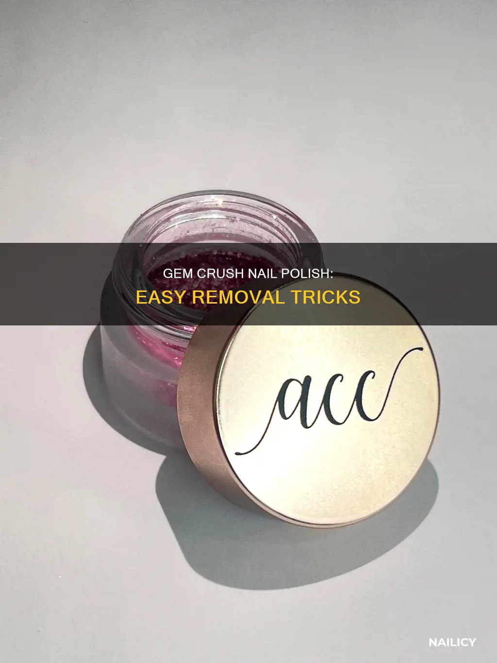 how to remove gem crush nail polish