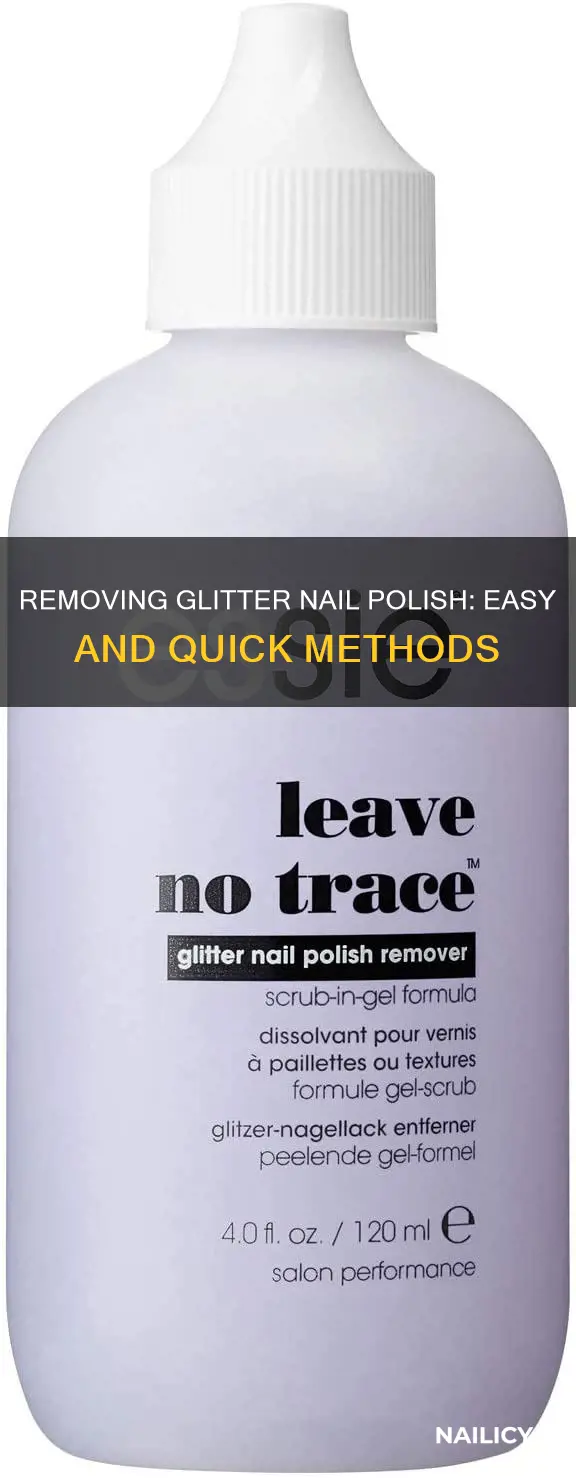 how to remove glitter from nails