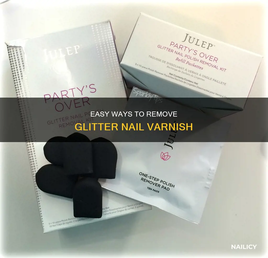 how to remove glitter nail varnish