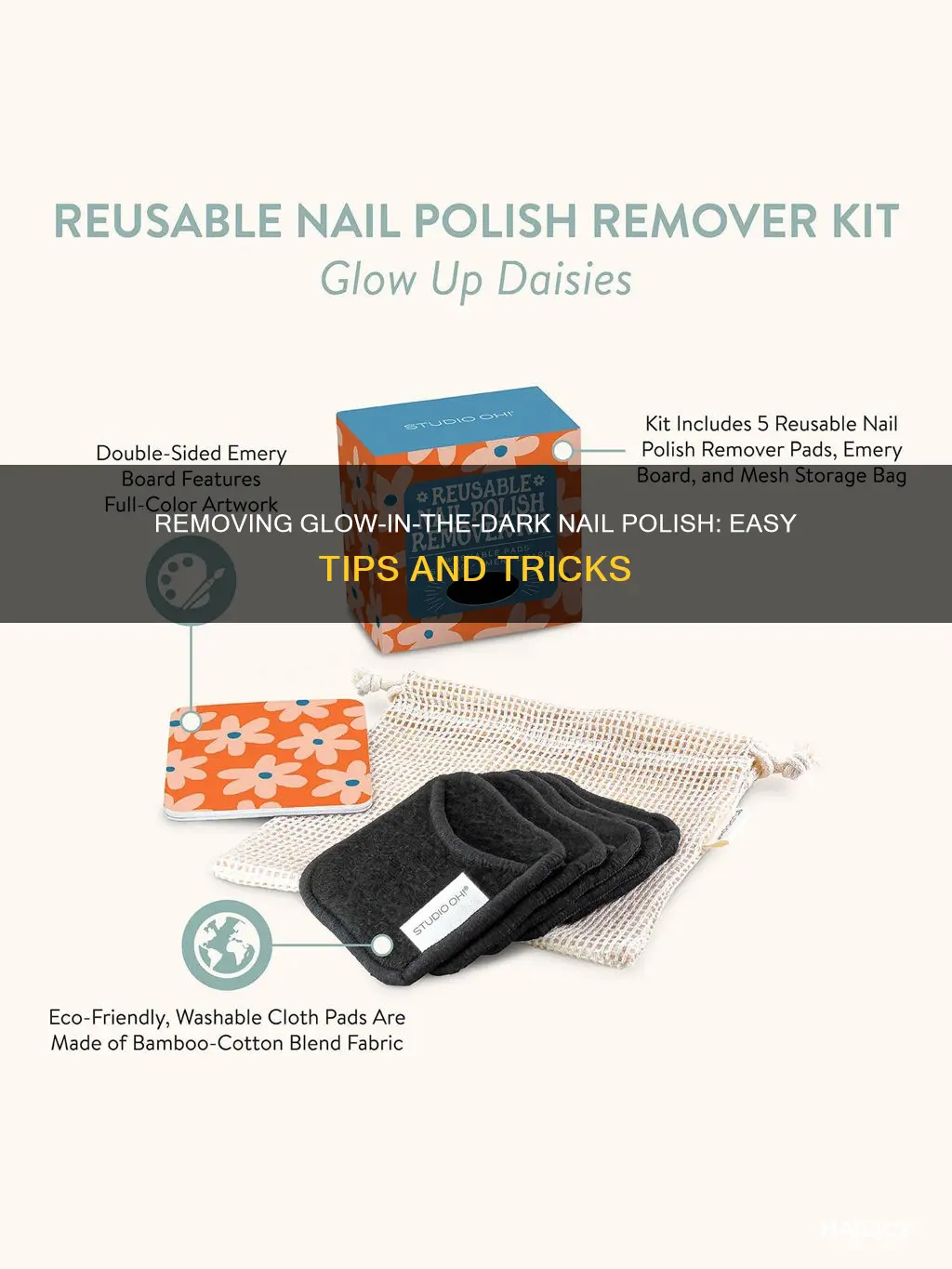 how to remove glow in the dark nail polish