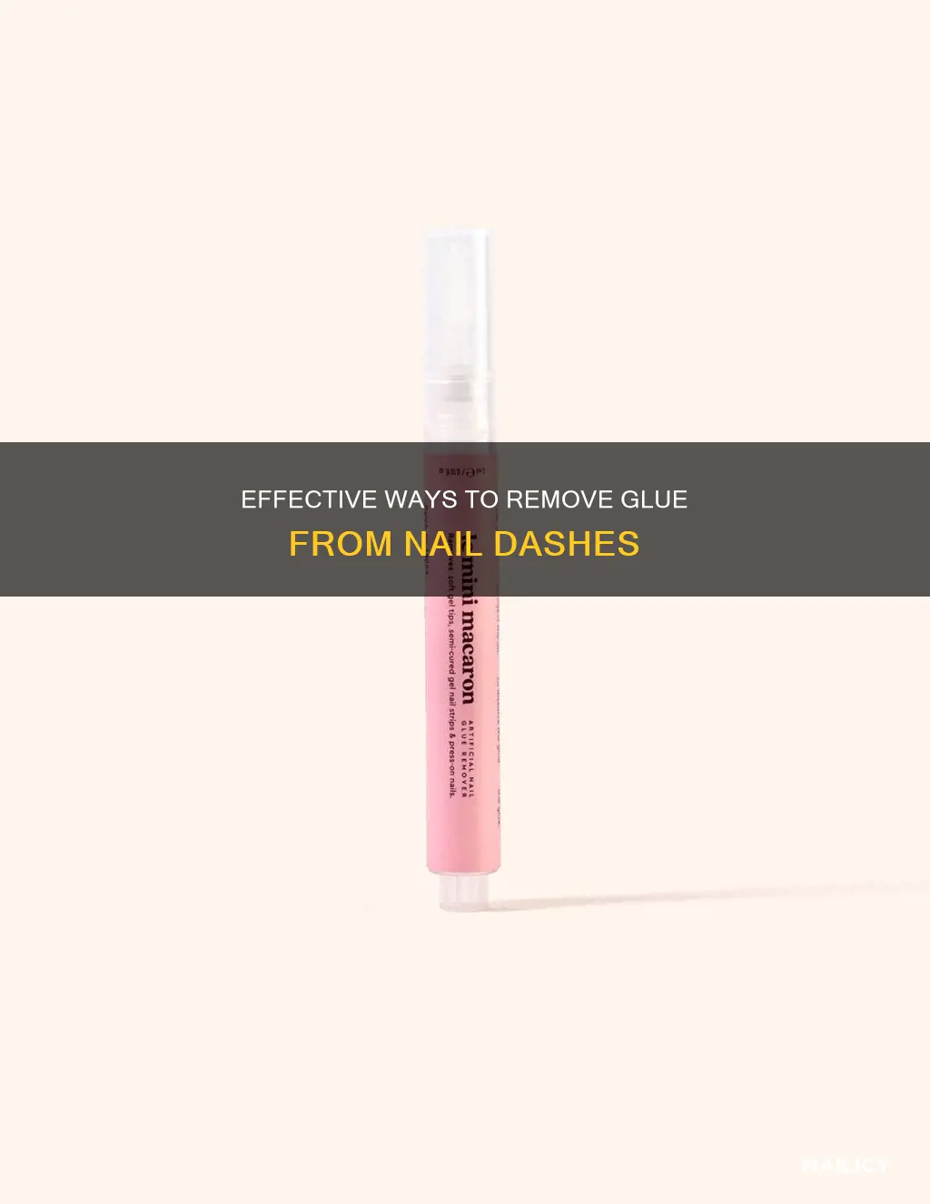 how to remove glue from nail dashes