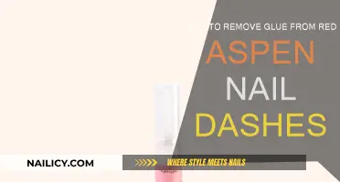 Easy Removal of Glue from Red Aspen Nail Dashes