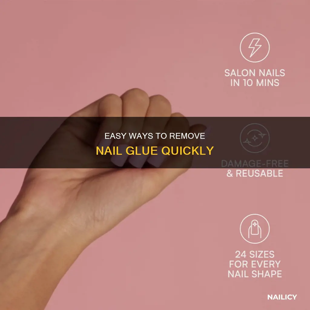 how to remove glue on nails easy and fast