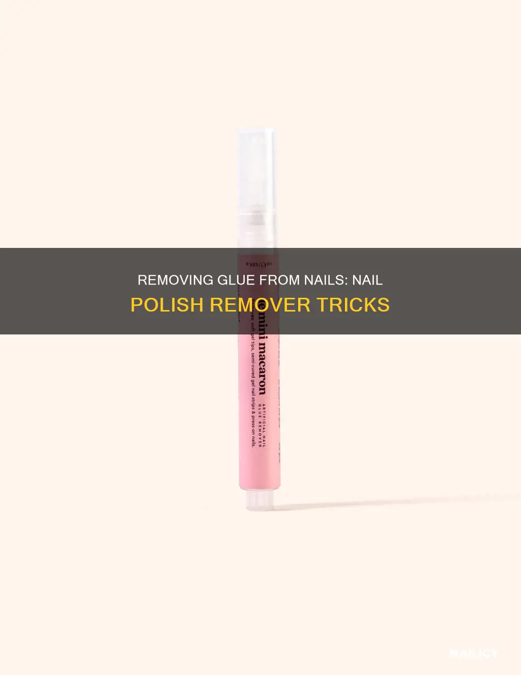 how to remove glue on nails with nail polish remover