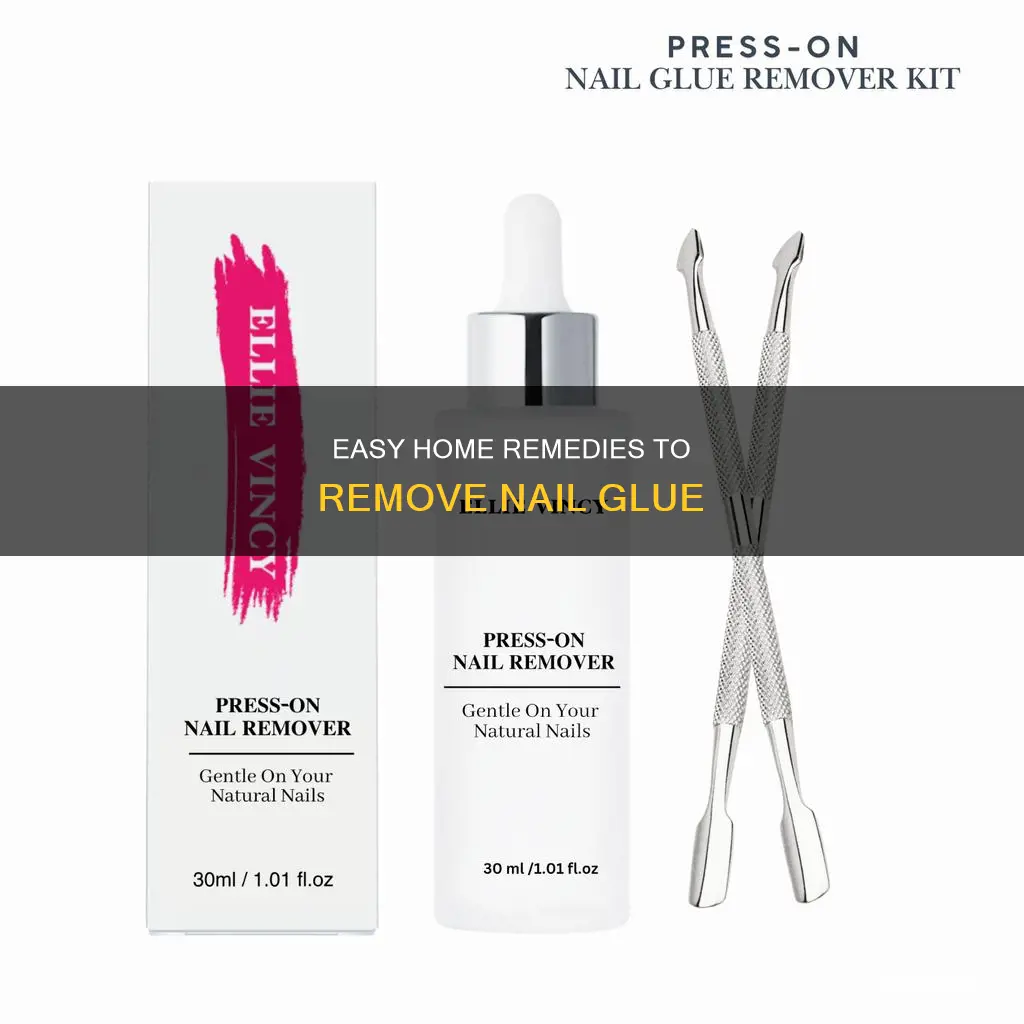 how to remove glue on nails without damage at home