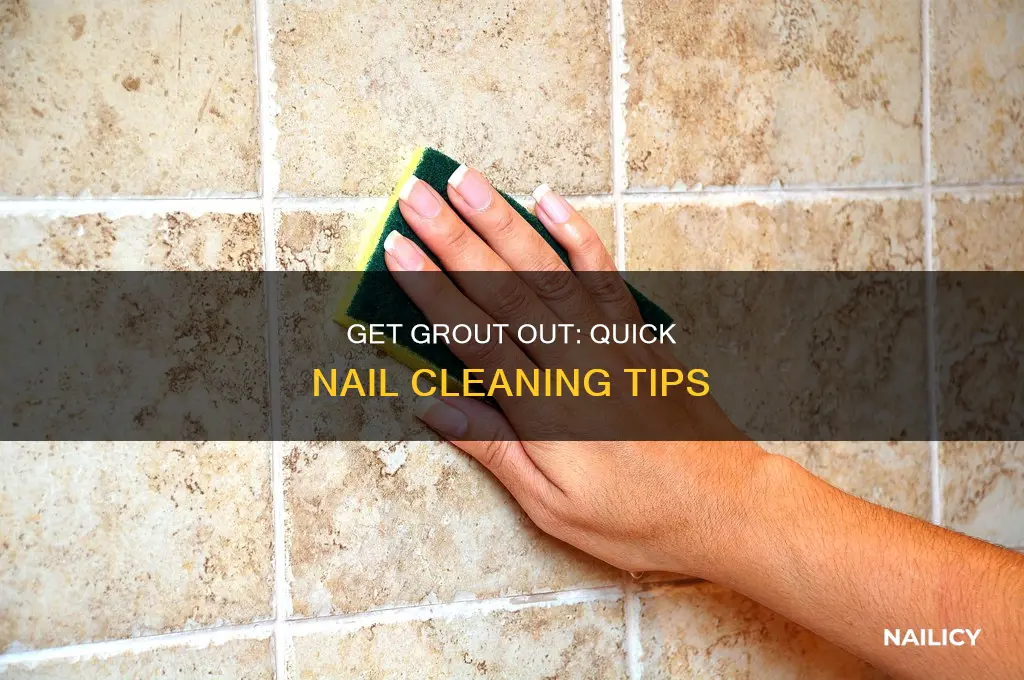 how to remove grout from nails