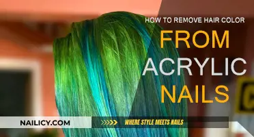 Removing Hair Dye Stains from Acrylic Nails
