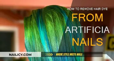 Removing Hair Dye Stains from Artificial Nails