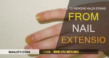 Erase Haldi Stains: Nail Extensions Care