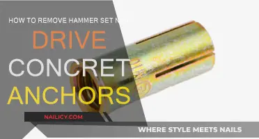 Removing Hammer Set Nail Drive Anchors from Concrete