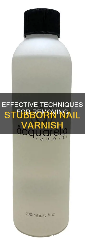 how to remove hard nail varnish