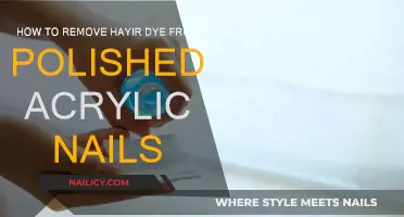 Removing Hair Dye Stains from Polished Acrylic Nails
