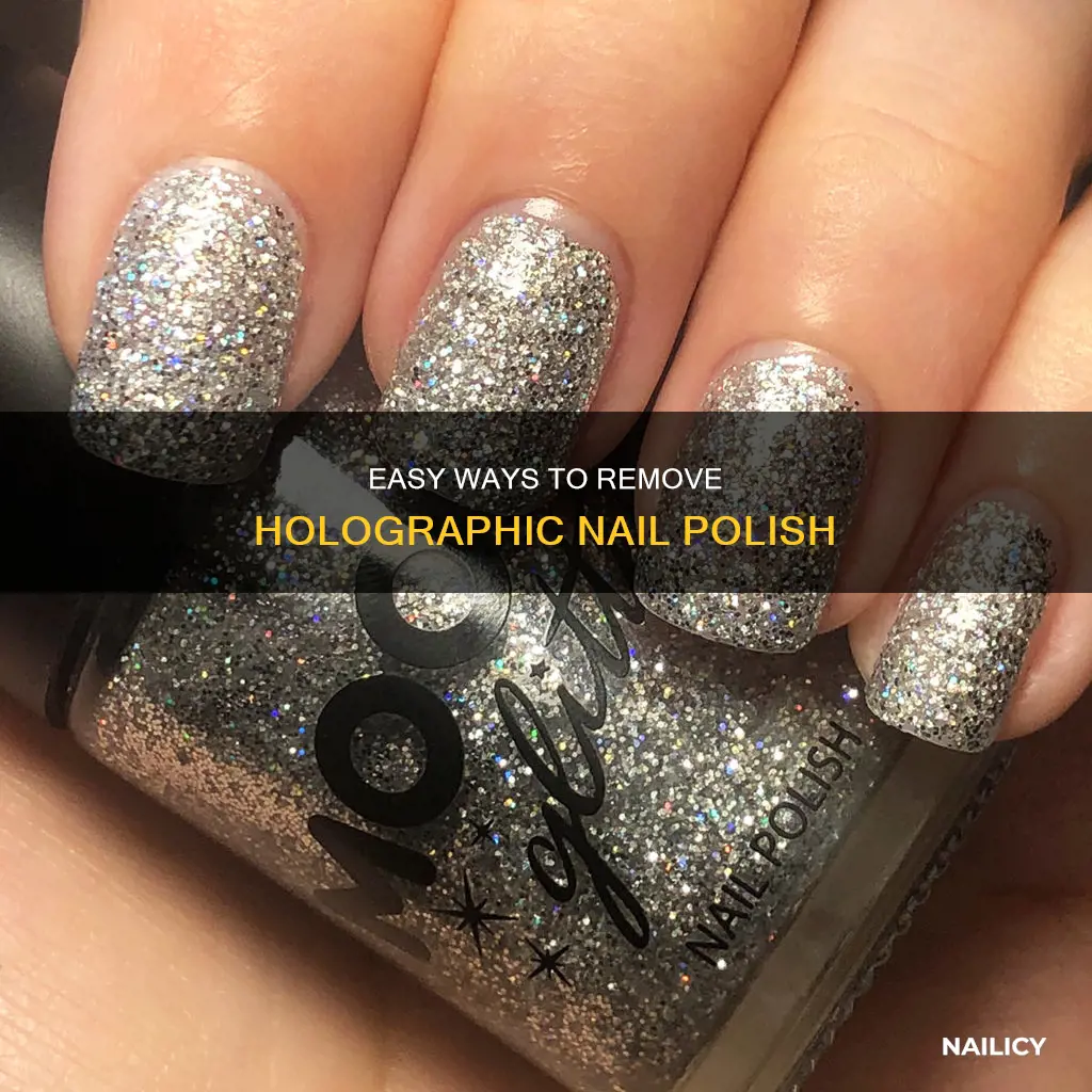 how to remove holographic nail polish