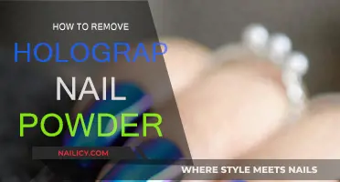 Easy Removal of Holographic Nail Powder