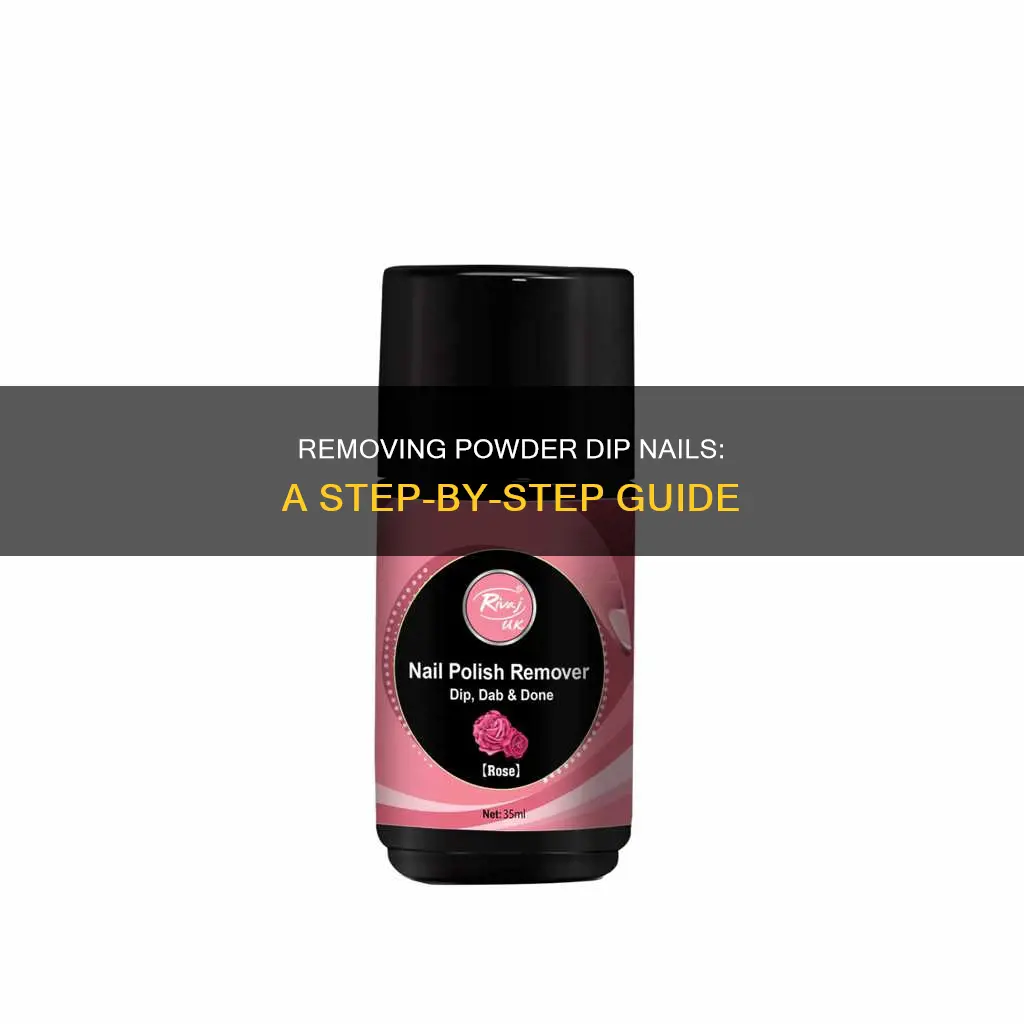 how to remove home piwder dip nail polish