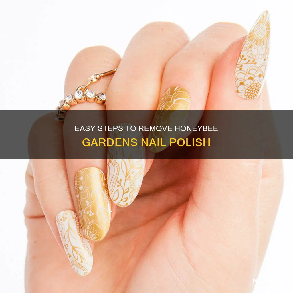 how to remove honeybee gardens nail polish
