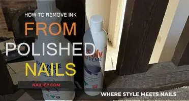 Easy Ink Removal from Polished Nails
