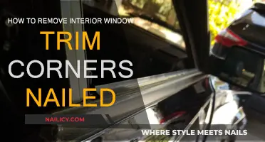 Efficiently Removing Nailed Interior Window Trim Corners