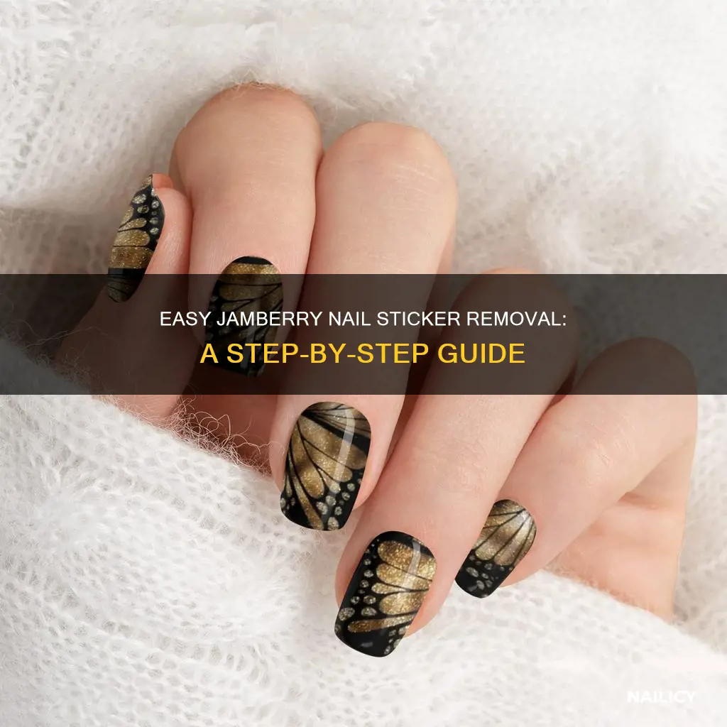 how to remove jamberry nail stickers