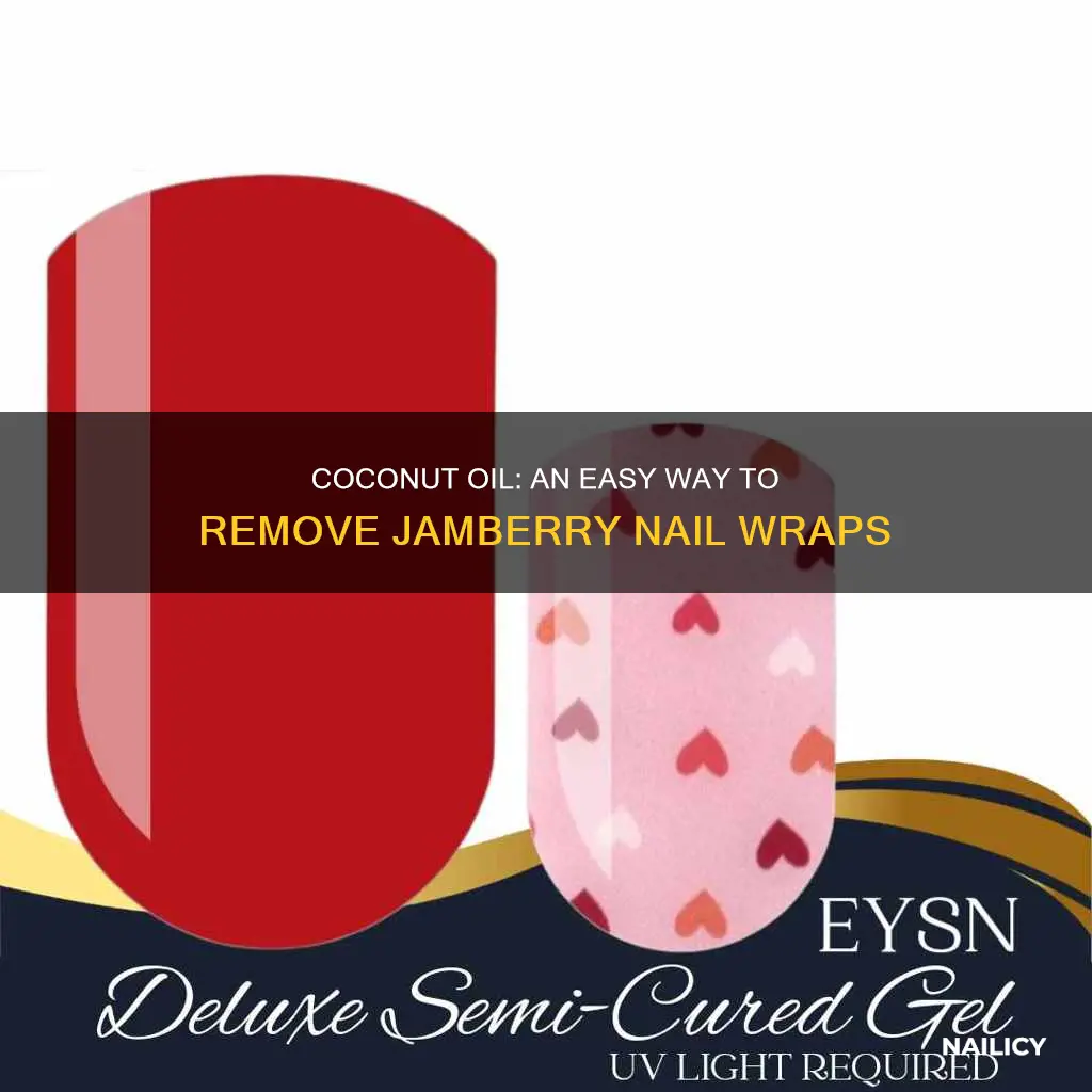 how to remove jamberry nail wraps with coconut oil