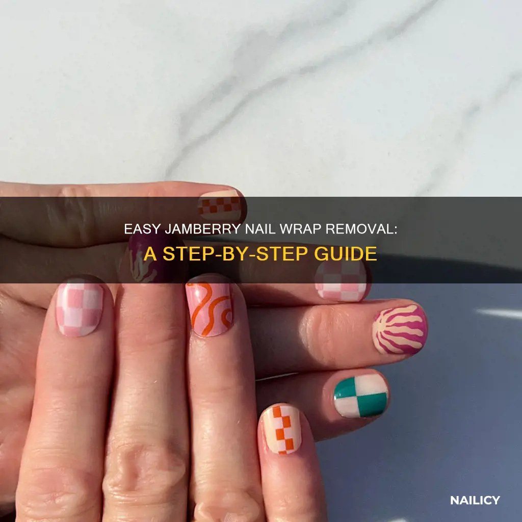 how to remove jamberry nail wraps