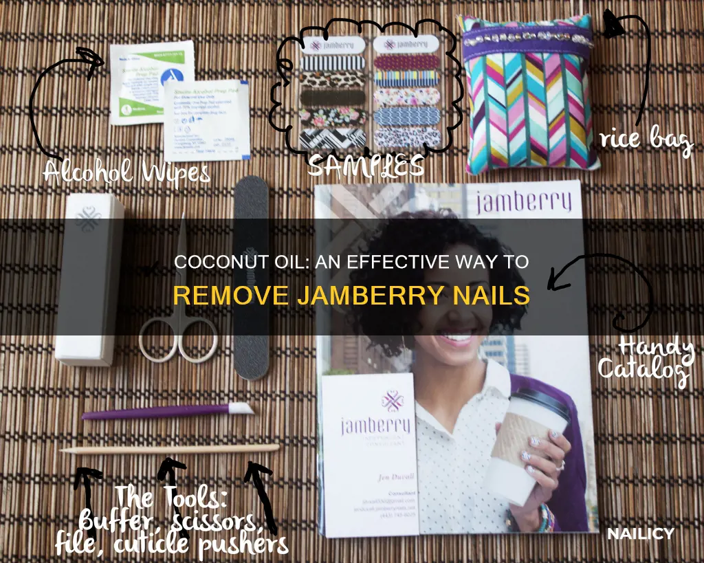 how to remove jamberry nails using coconut oil