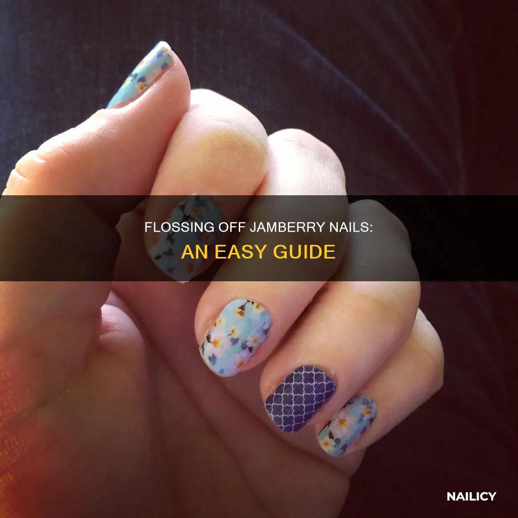 how to remove jamberry nails with floss