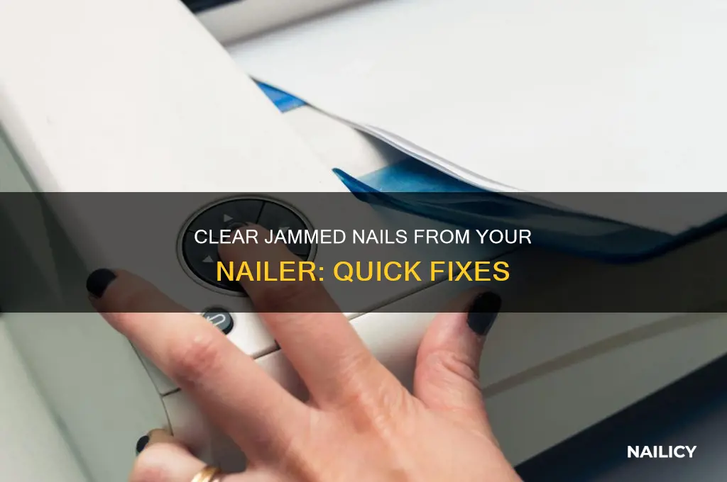 how to remove jamed nails from nailer