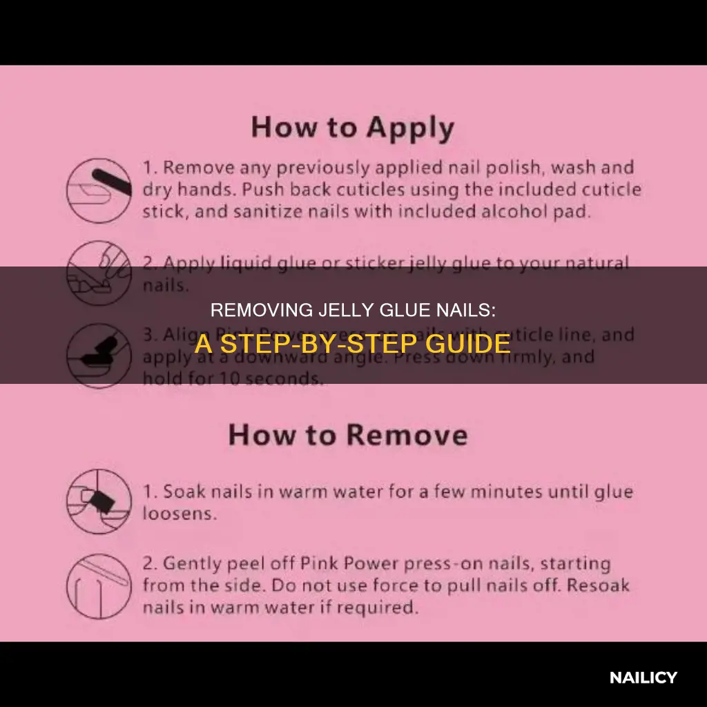 how to remove jelly glue nails