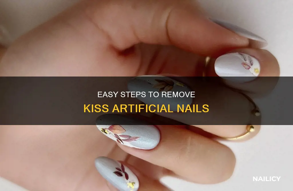 how to remove kiss artificial nails