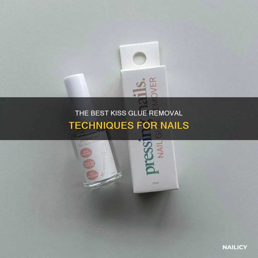 how to remove kiss glue on nails